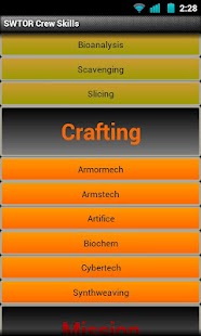 Lastest SWTOR Crew Skills APK