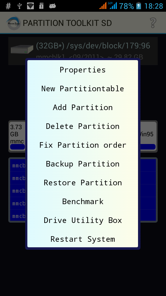 ROEHSOFT PARTITION TOOL SD-USB Screen 3