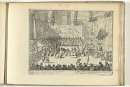 Willem III woont als koning een zitting bij van het parlement, 1689