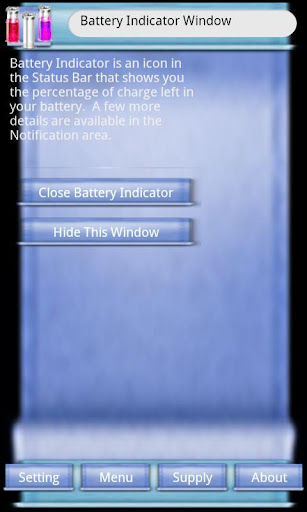 Battery Indicator Window