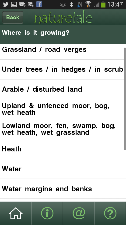 Naturetale wild flower app Screen 2