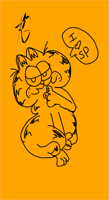garfield doodle