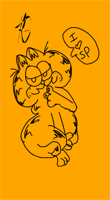 garfield doodle