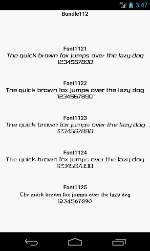 Fonts for FlipFont 112
