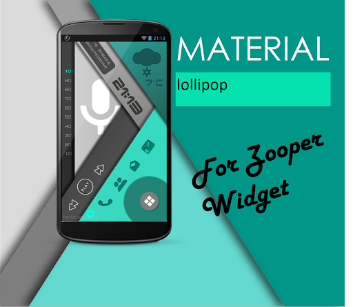 material lollipop ZooperWidget