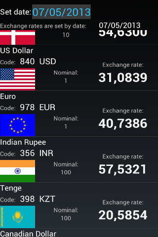 Currency Rates