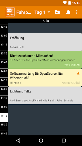 FOSSGIS 2015 Programm