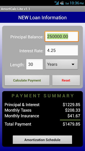 AmortCalc LITE Loan Calculator