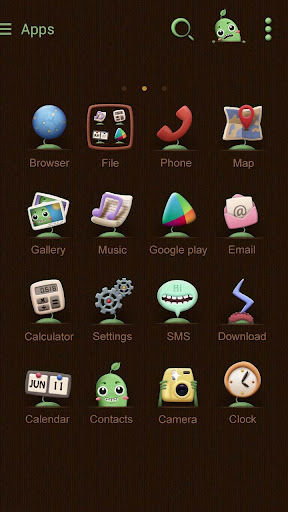 【免費個人化App】Monster Bean GO Launcher Theme-APP點子