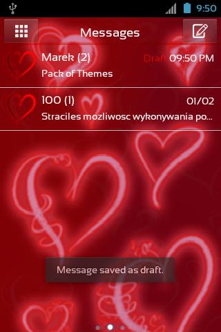 GO SMS Pro Theme Romantic