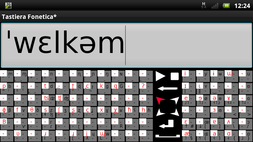 Android application IPA Phonetic Keyboard screenshort