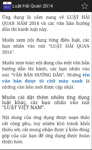 【免費書籍App】Luat Hai quan Viet Nam 2014-APP點子