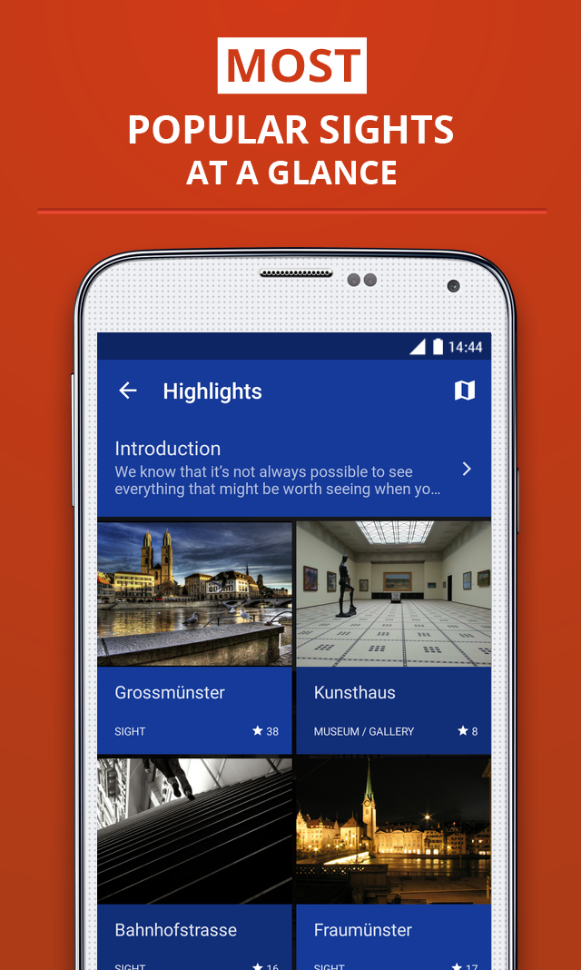 Zurich Premium Guide Screen 2