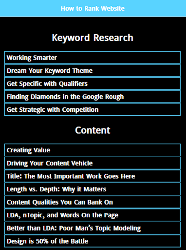 Website Ranking