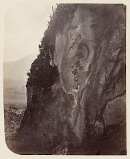 Crag with Inscription on the Dieng Plateau