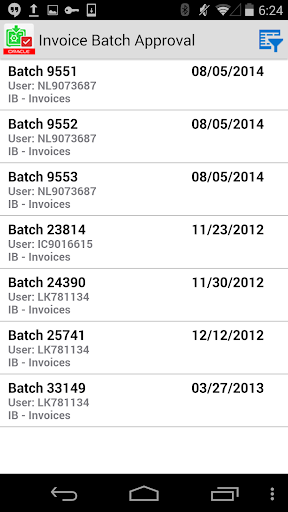 Invoice Batch Appr for JDE E1