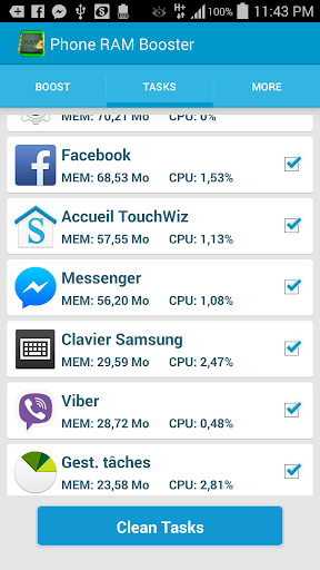 Phone RAM booster optimizer