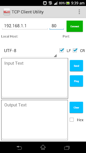 TCP Client Utility