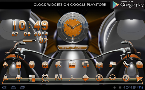 orange liz Next Launcher Theme - náhled