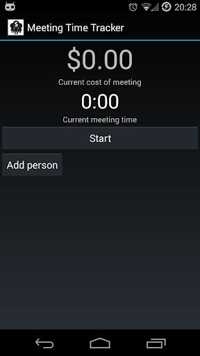 Meeting Cost Timer