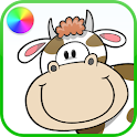 Farm Animals Coloring Book logo