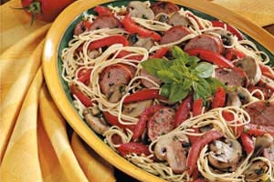 Smoked Sausage with Pasta