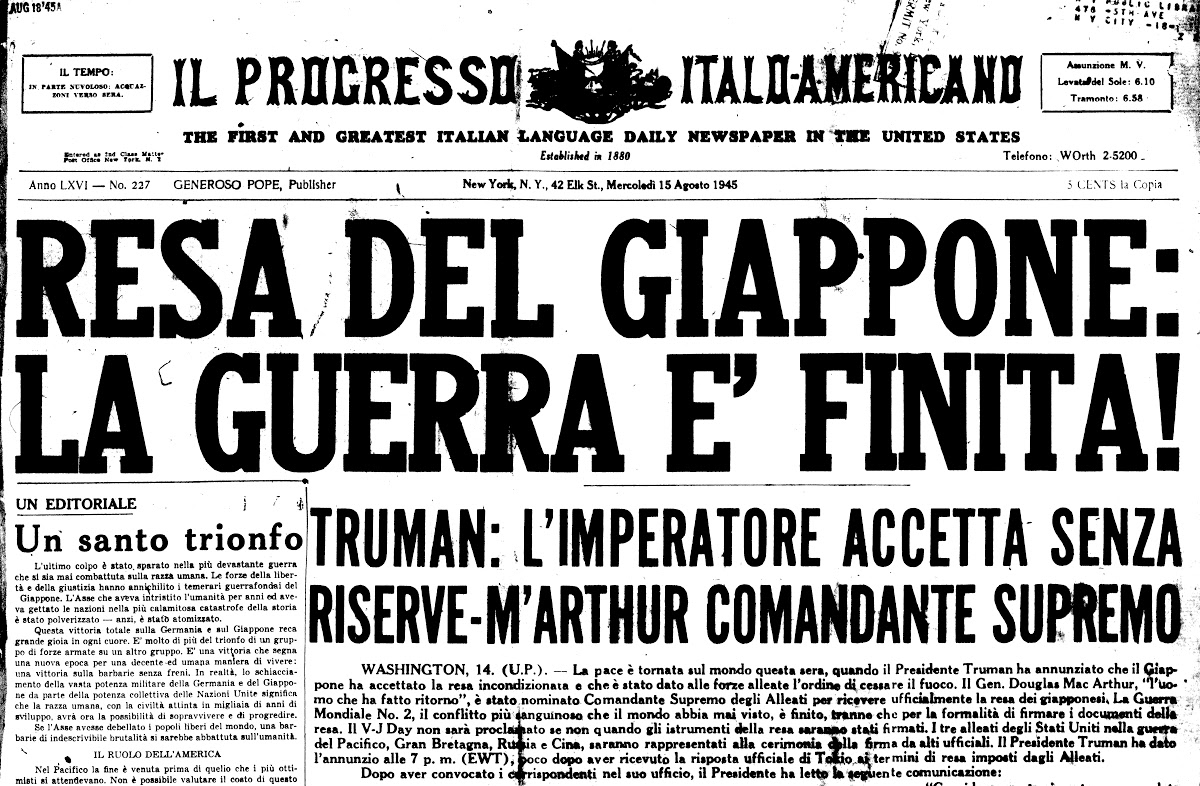 15 Agosto 1945 : Resa Del Giappone Google Arts Culture