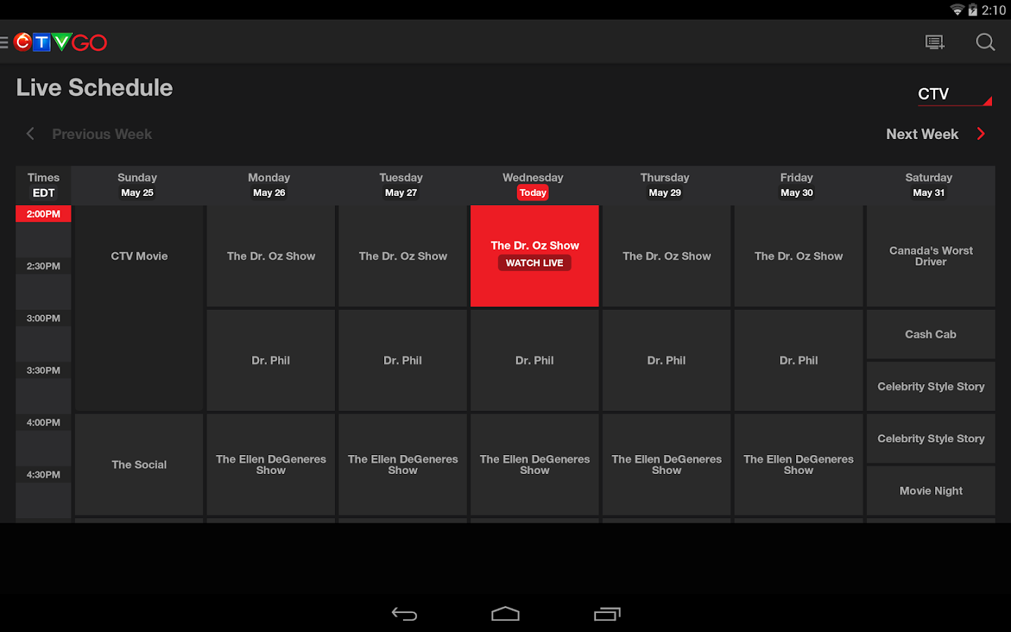 CTV GO Android Apps on Google Play