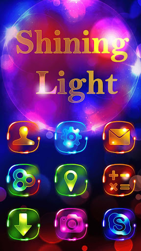 Shining light GOLauncher Theme