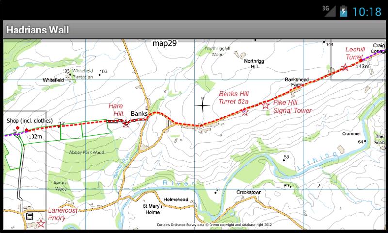 Hadrians Wall Map Screen 3