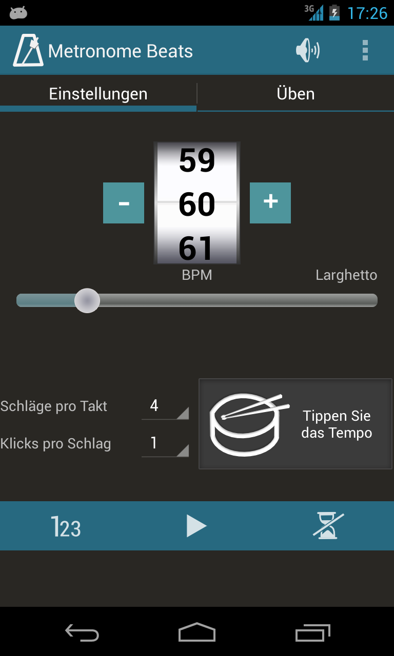 Android application Metronome Beats screenshort