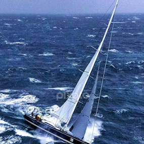 Sea end Wind on the boat by Marco Poli - Transportation Boats