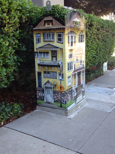 Yellow Victorian Box House