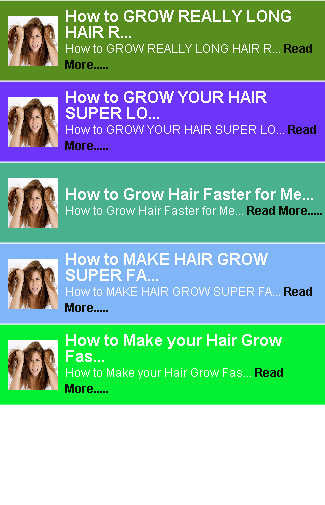 Grow Hair Fast