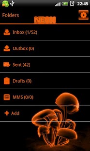 How to get Orange Neon theme GO SMS Pro 1.02 unlimited apk for android