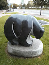 Praying Bear Sculpture