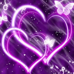 Hearts Purple Butterfly LOGO-APP點子