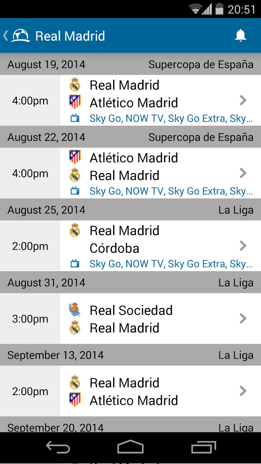 Live Football TV UK Screen 2