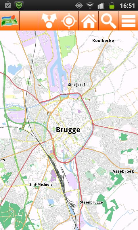 Brugge Offline mappa Map Screen 2