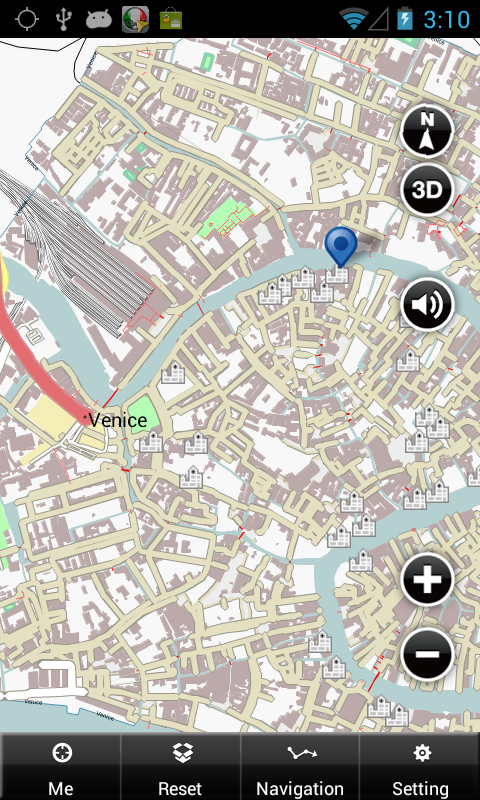 Venice Offline Map Screen 2