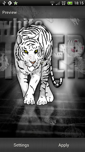 White Tiger Live Wallpaper