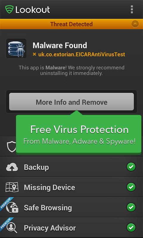 Lookout Security & Antivirus - screenshot
