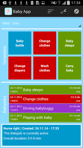 Baby Time Tracker + Statistic