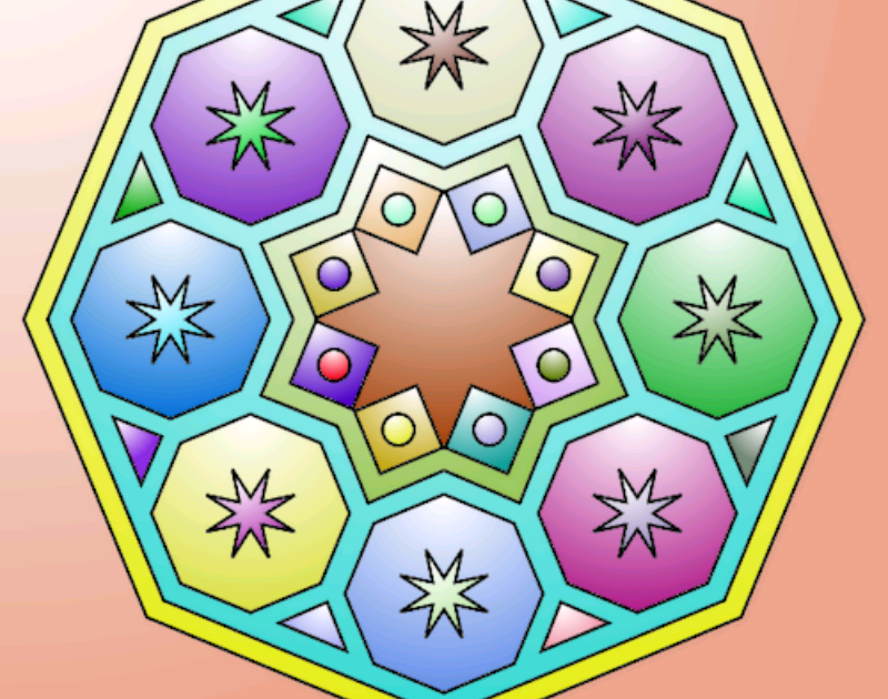 Mandala Coloring Online Games : The basic form of most mandalas is a