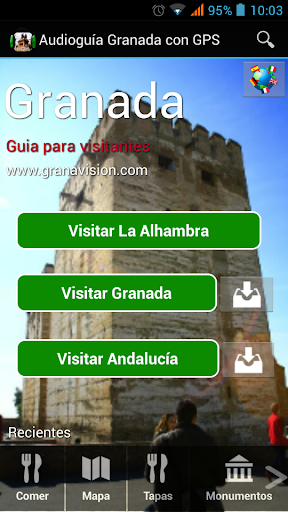 Audioguia Granada con GPS