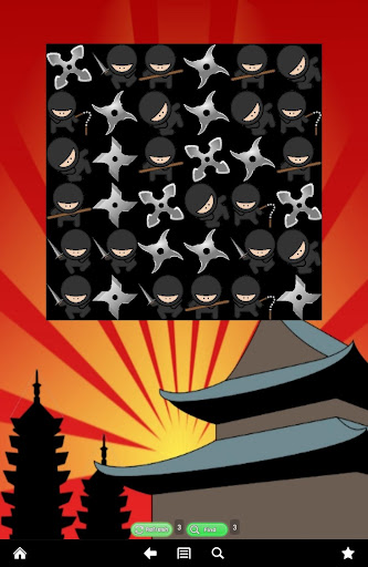 Free Matching Game: Ninjas