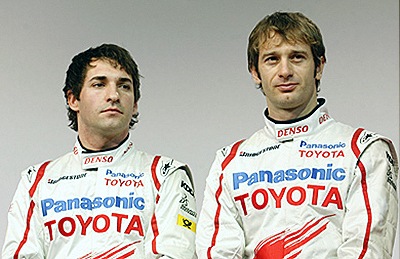 trull, glock, toyota, denso, panasonic, white, red, f1 team, formula one, drivers, racers f1, pilots f1, photo, two men, two, 