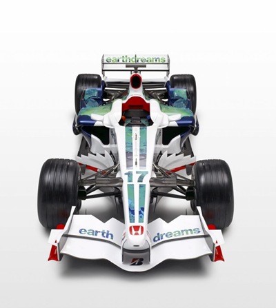 Honda, earth, dreams, 17, sport car, f1, formula one, motorsport, white, green, blue, picture, car, auto sport