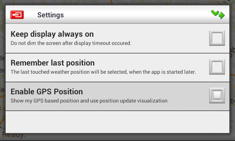 Talking Weather Screen 3