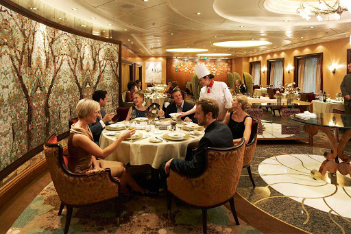 Oasis-of-the-Seas-150-Central-Park-dining-room-2 - At 150 Central Park on Oasis of the Seas offers you'll find a seasonal tasting menu, customized wine pairings and an upscale dining experience.
